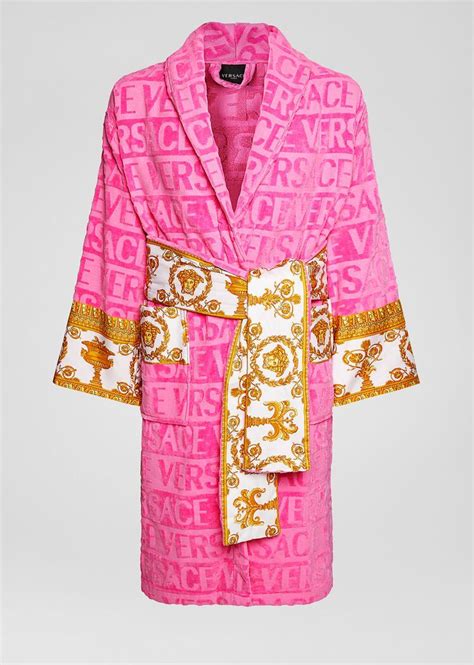 versace robes pink|pink versace robes women's.